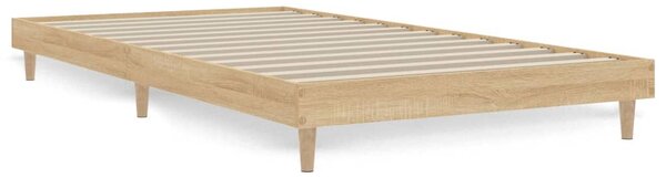 Bed Frame without Mattress Sonoma Oak 90x200 cm Engineered Wood