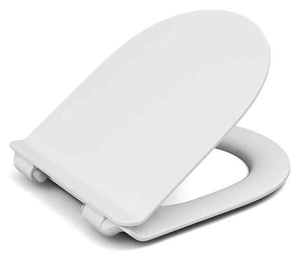 Cedo Plastic Slim D-Shape Toilet Seat - White