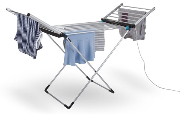 Minky Heated Indoor Clothes Airer, 12m Silver