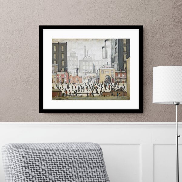 Coming From The Mill 1930 Lowry Framed Print MultiColoured