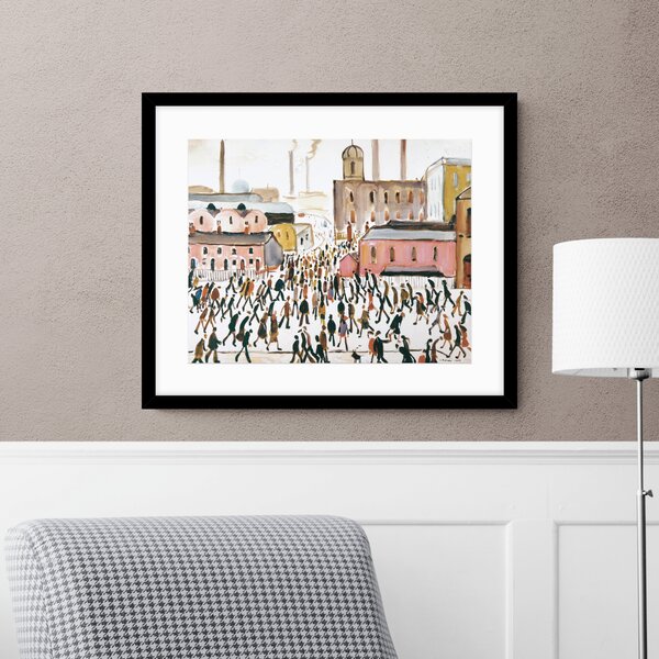 Going to Work 1959 Lowry Framed Print MultiColoured