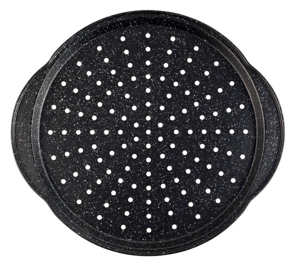 Salter Megastone Bakeware Pizza Tray, 30cm Black