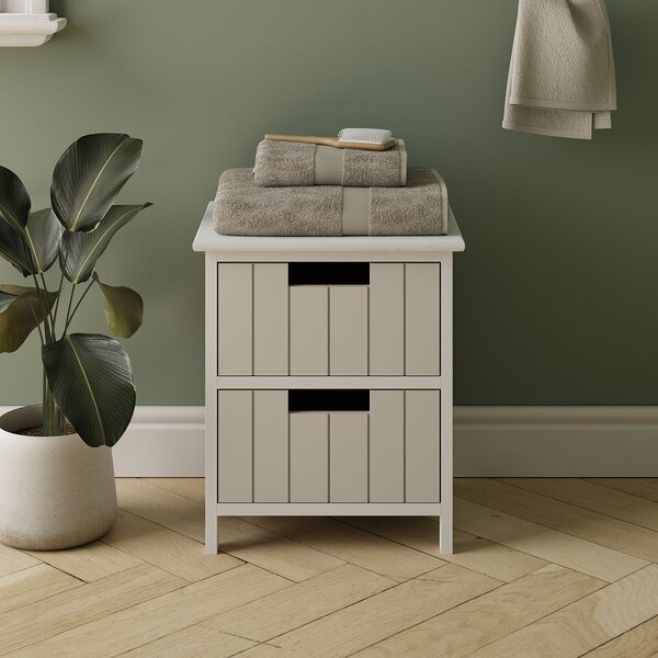 Lilou 2 Drawer Bathroom Storage Unit Natural