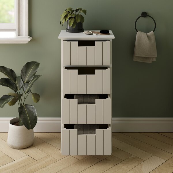 Lilou 4 Drawer Bathroom Storage Unit Natural