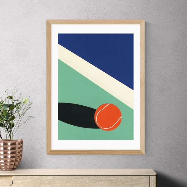 East End Prints Arizona Tennis Club II Print by Rosi Feist MultiColoured