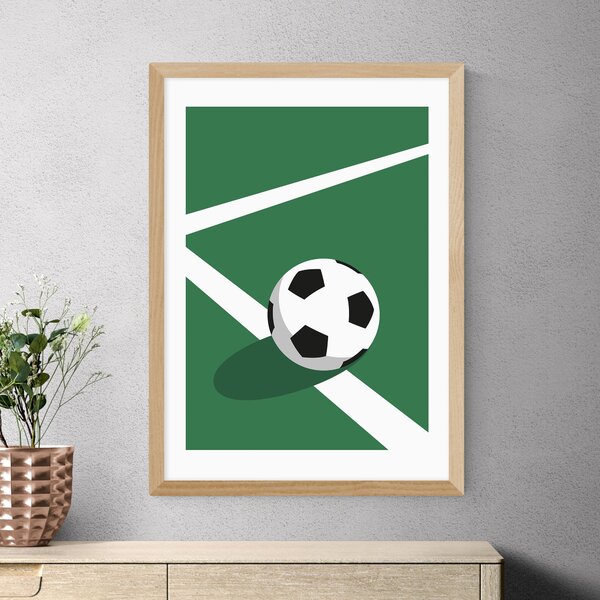 East End Prints Football Print By Rocket Jack Green