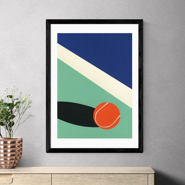 East End Prints Arizona Tennis Club II Print by Rosi Feist MultiColoured