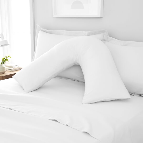 Fogarty Soft Touch V-Shape Pillowcase White