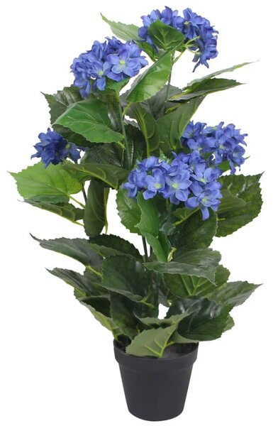 Artificial Hydrangea Plant with Pot 60 cm Blue