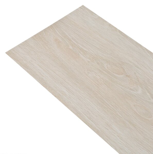 Self-adhesive PVC Flooring Planks 5.02m² 2mm Oak Classic White