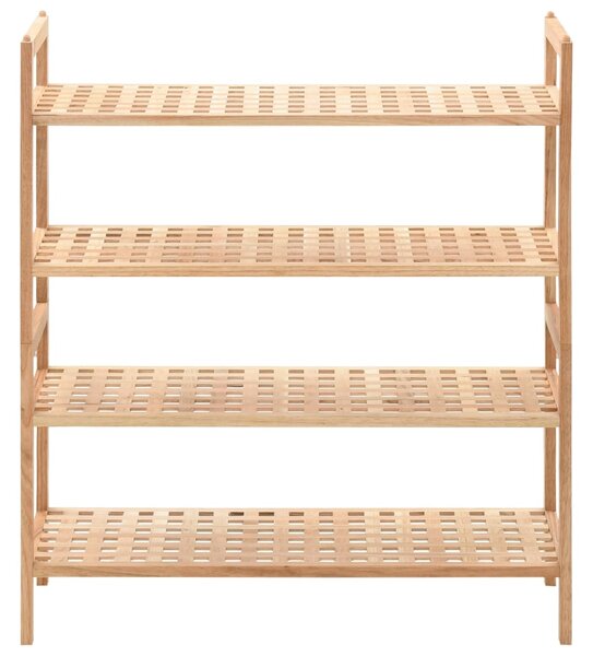 Shoe Rack Solid Walnut Wood 69x26x81 cm