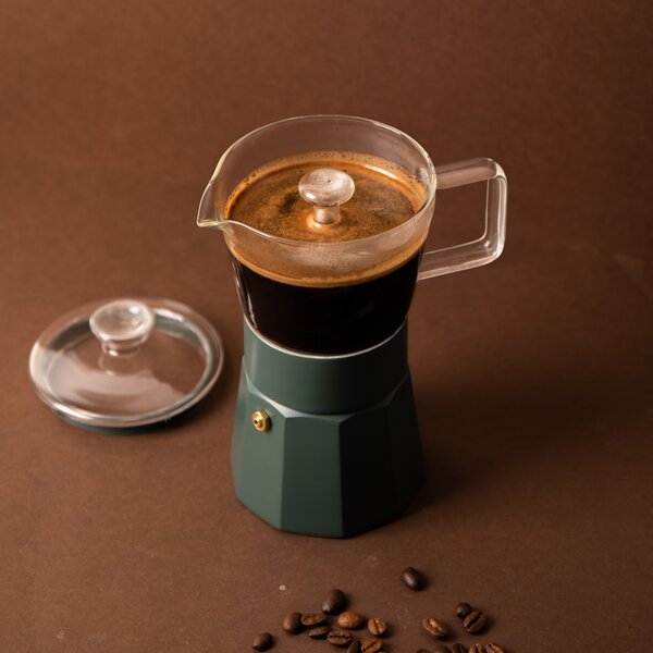 La Cafetière Verona 6 Cup Glass Espresso Maker 240ml Green