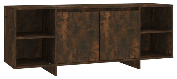 TV Cabinet Smoked Oak 130x35x50 cm Engineered Wood