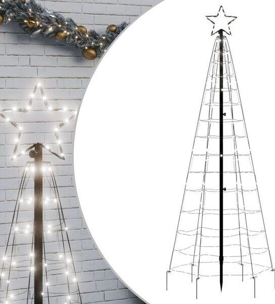 Christmas Tree Light with Spikes 220 LEDs Cold White 180 cm