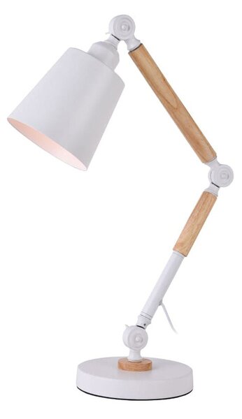 Flexo/Desk lamp EDM White Metal 60 W E27 Ø 18 x 53 cm