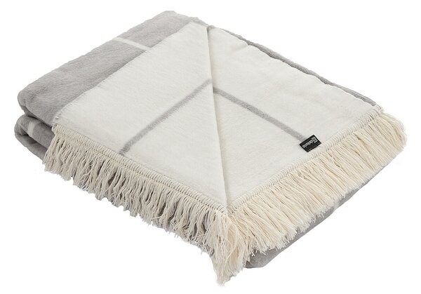 Blanket Cotton Cloud 150x200 Grey&Ecru Check