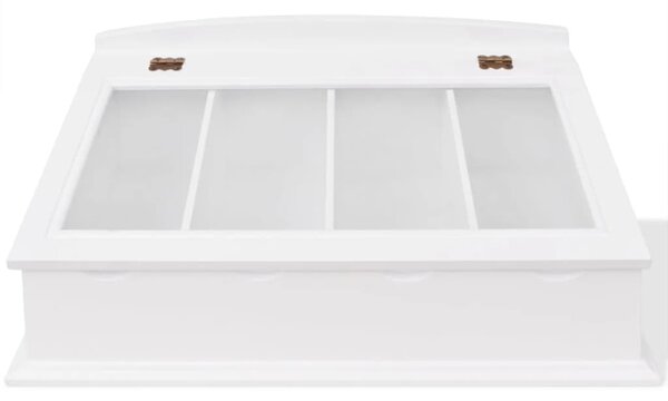 Cutlery Tray MDF White Baroque Style