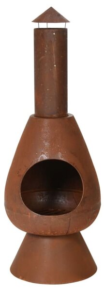ProGarden Fireplace with Chimney Ambient 110 cm Rust