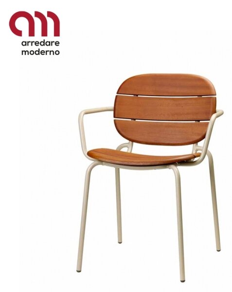 Si-Si wood Chair Scab Design with armrests