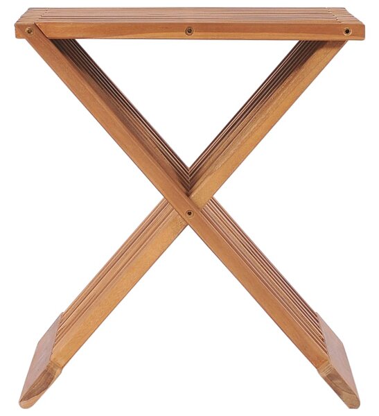 Folding Stool 40x32x45 cm Solid Teak Wood