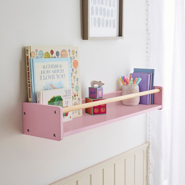 Kids Pippa Wall Bookshelf, 80cm