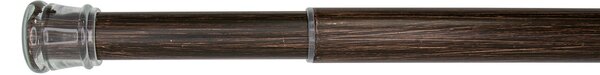 Wood Finish 22/25mm Extendable Tension Rod Dark Oak