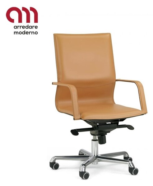 Lybra Enrico Pellizzoni office chair with casters