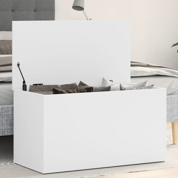 Storage Chest White 84x42x46 cm Engineered Wood