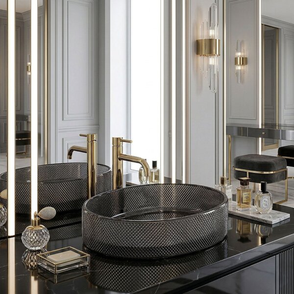 Countertop washbasin REA Mirella Black