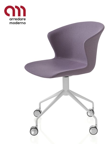 Kicca Plus Kastel swivel chair with castors