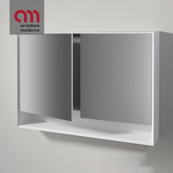 Edoné Mirror Cabinet 45° With Open Compartment