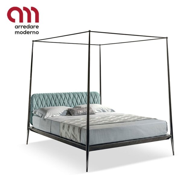 Urbino Cantori double bed decorated with canopy