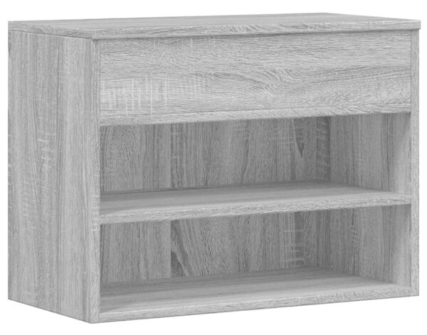 Shoe Bench Grey Sonoma 60x30x45 cm Engineered Wood