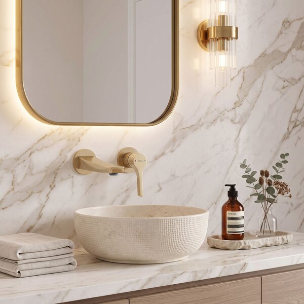 Concealed washbasin mixer REA Maxim Brush Gold + BOX
