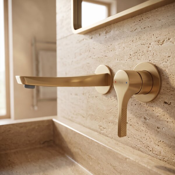Concealed washbasin mixer REA Maxim Brush Gold + BOX