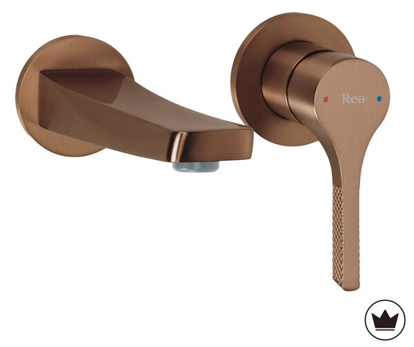 Concealed washbasin mixer REA VISION Brush Copper + BOX