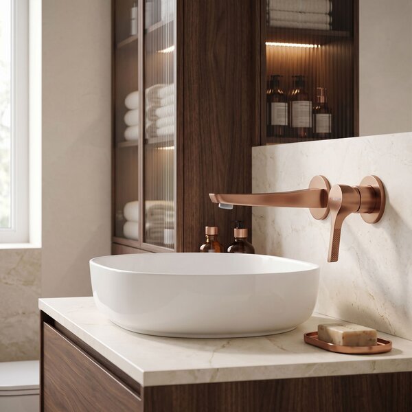 Concealed washbasin mixer REA VISION Brush Copper + BOX