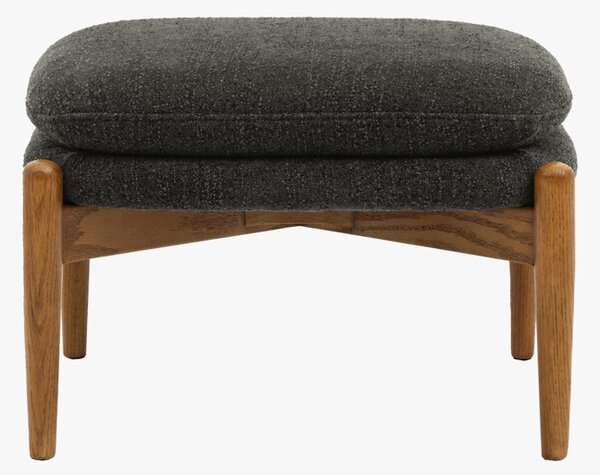 Scott Footstool in Charcoal Boucle