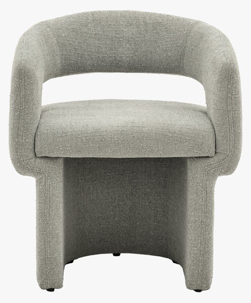 Curve Dining Chair in Grey Boucle