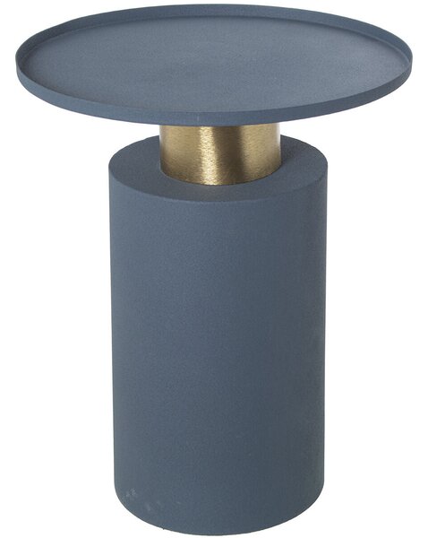 Side table Alexandra House Living Blue Golden 36 x 46 x 36 cm