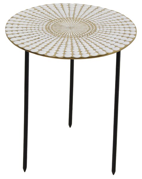 Side table Alexandra House Living Black Golden 41 x 50 x 41 cm