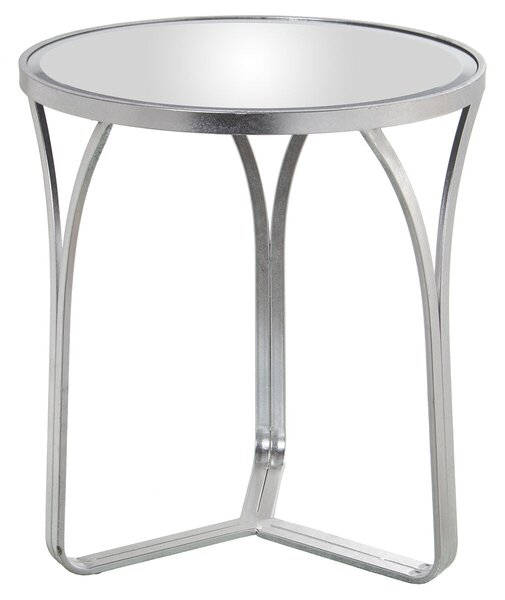 Side table Alexandra House Living Transparent Silver 54 x 59 x 54 cm