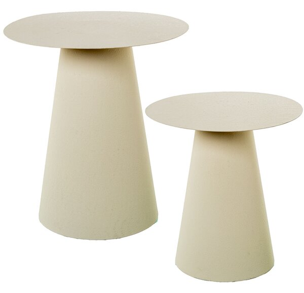 Set of 2 tables Alexandra House Living White 45 x 50 x 45 cm