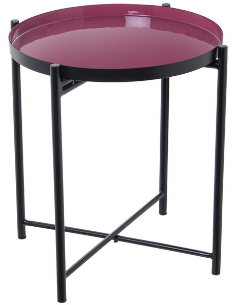 Side table Alexandra House Living Black Pink 50 x 52 x 50 cm