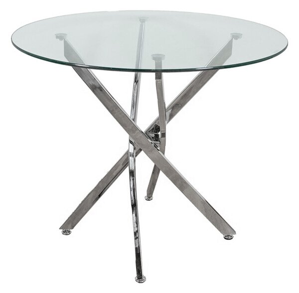 Dining Table Alexandra House Living Grey Crystal 100 x 71 x 100 cm