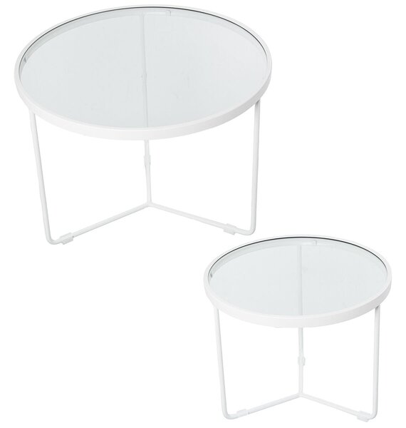 Set of 2 tables Alexandra House Living White