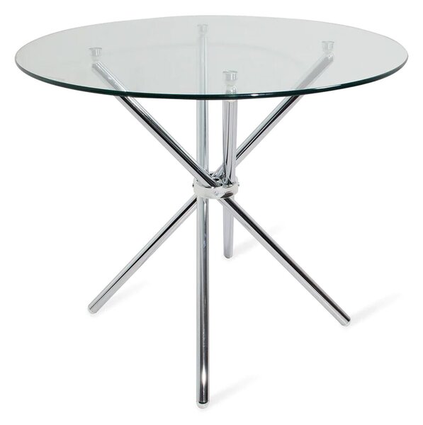 Dining Table Alexandra House Living Grey Crystal 100 x 76 x 100 cm