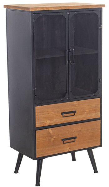 Shelves Alexandra House Living Brown Black Metal 60 x 121 x 38 cm