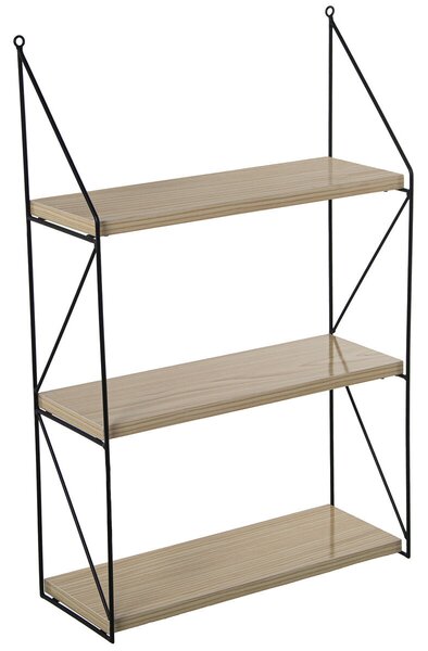 Shelve Alexandra House Living Brown Black Wood 42 x 66 x 15 cm