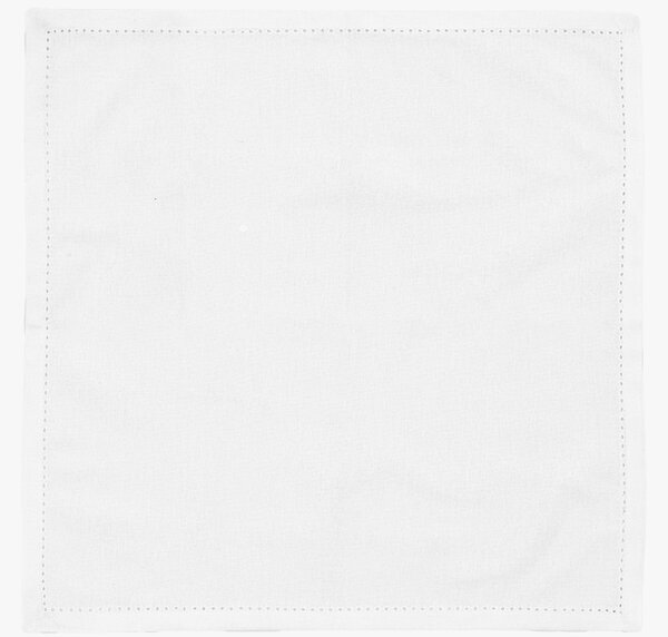 Country Classic Napkin in White, Set of 4